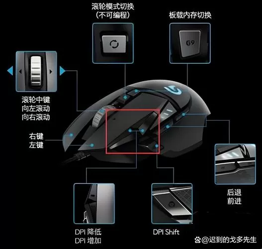 鼠标各个键的功能图解