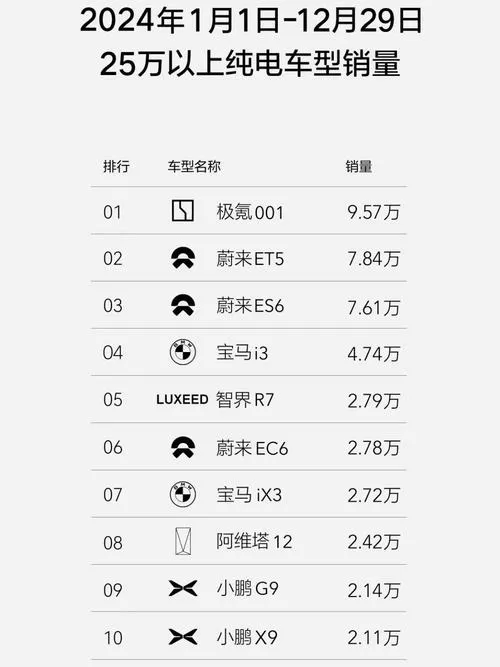中国十大电动车排名