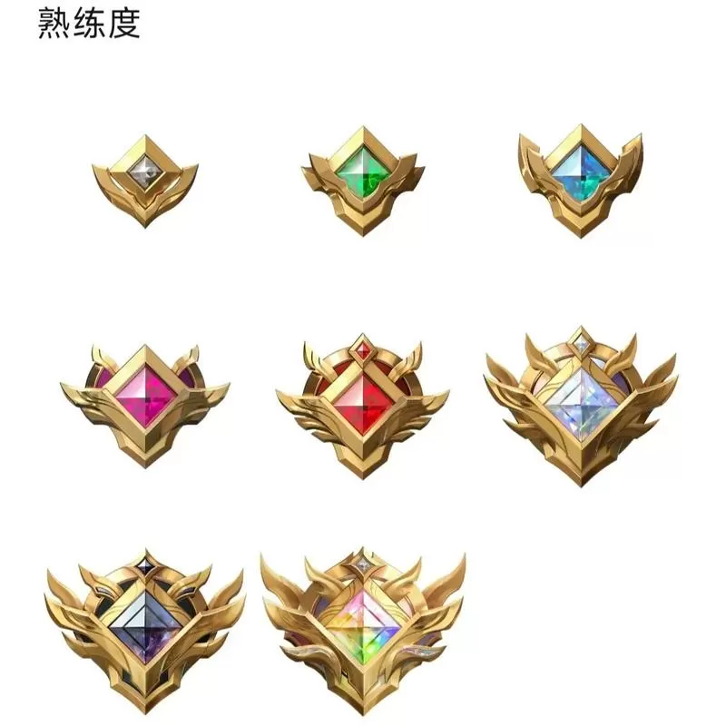 王者熟练度等级颜色