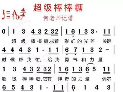 《超级棒棒糖》简谱缩略图