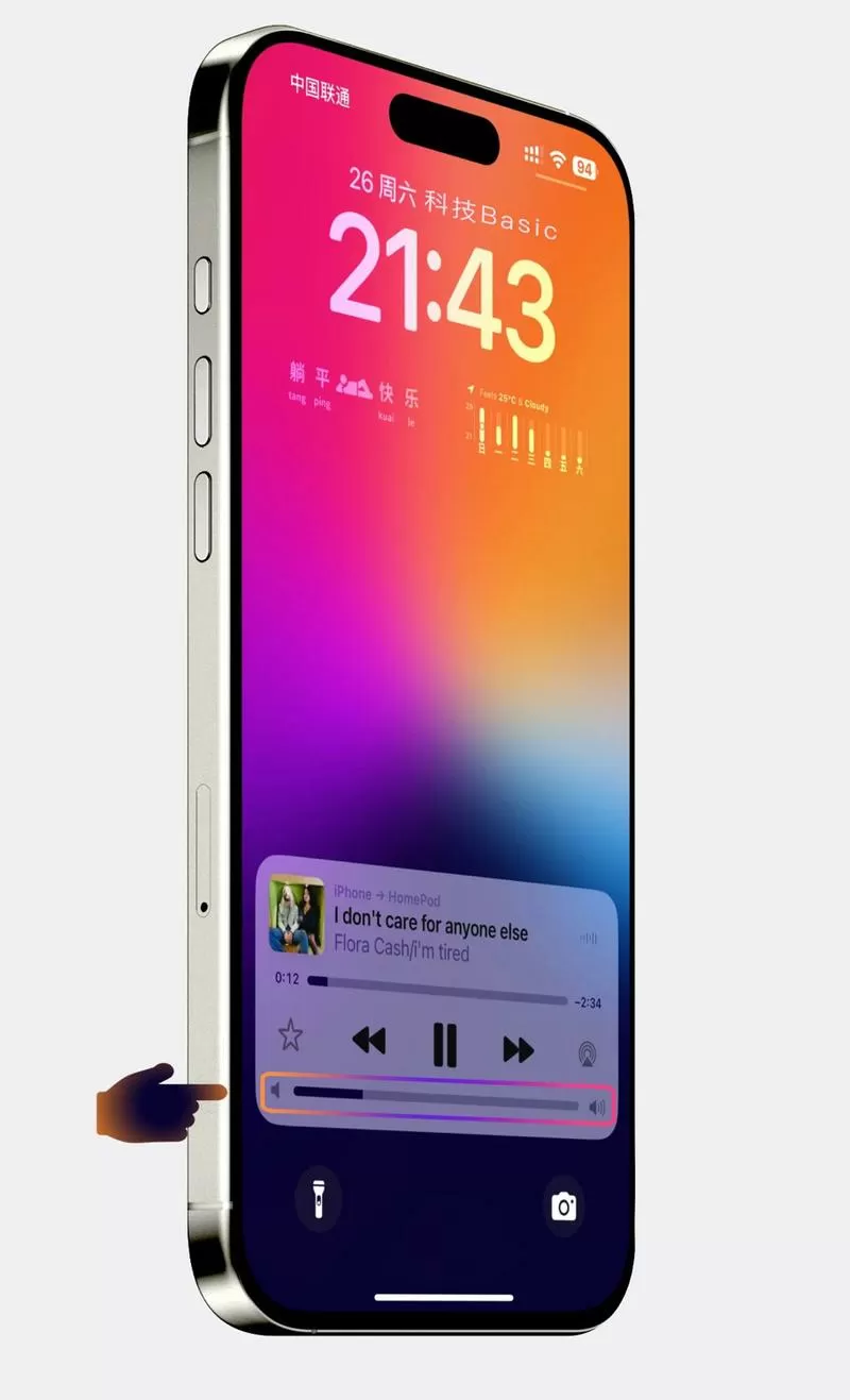 苹果手机音量键上边的小按钮是什么