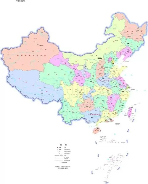 中国地图手机版放大截图