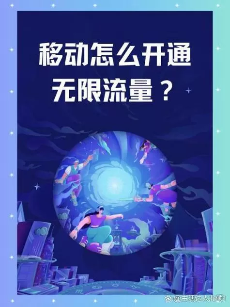 移动怎样开通无限流量