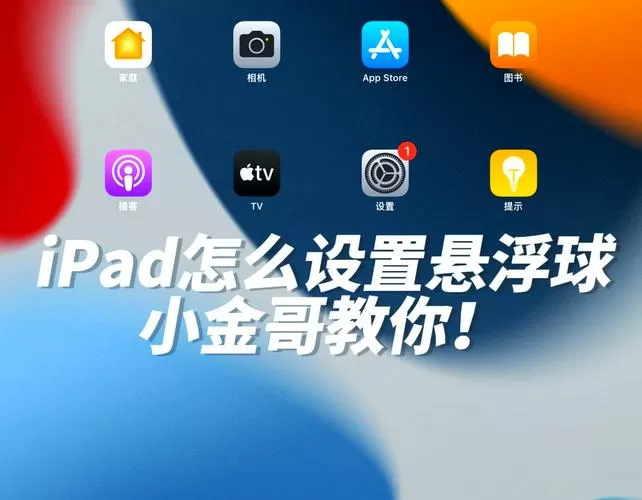 ipad的小圆浮标怎么关闭