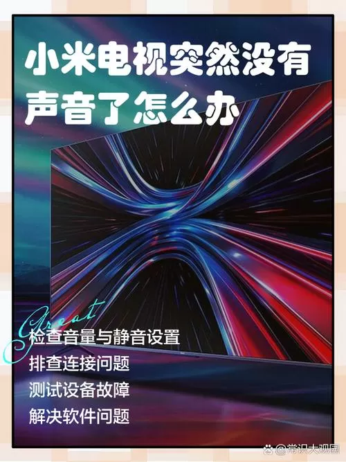 小米电视无声音怎么处理