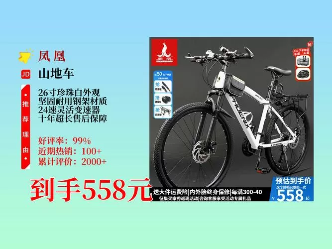 凤凰自行车26寸一辆几百钱可以买