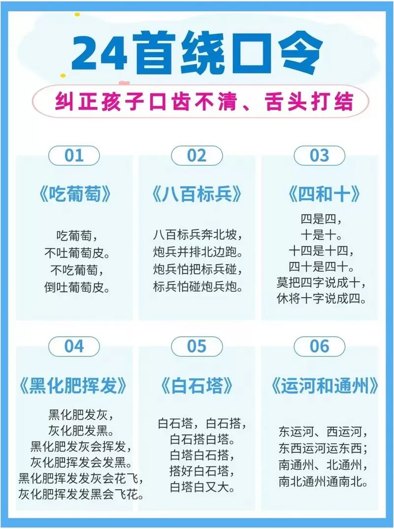 绕口令每天练多久有效果