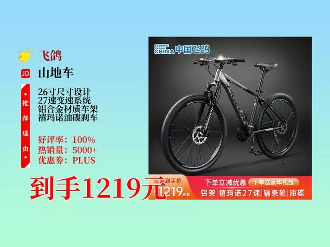 飞鸽轻便自行车价格表截图