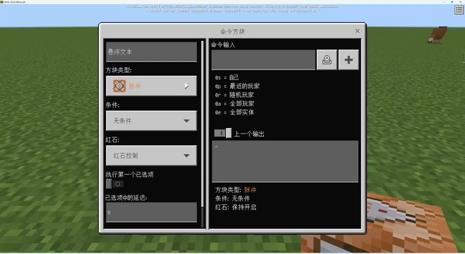 我的世界怎么显示方块的信息