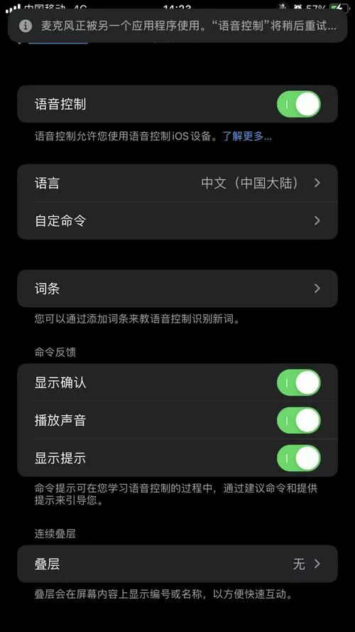 苹果显示麦克风被占用