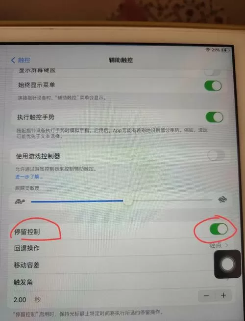 ipad怎么设置小圆点出来
