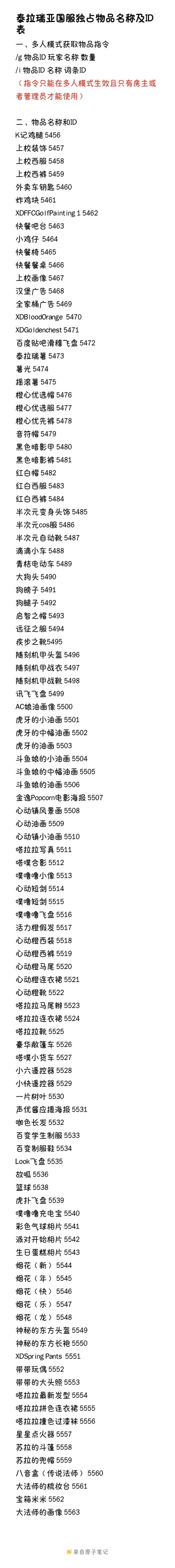 泰拉瑞亚give指令格式