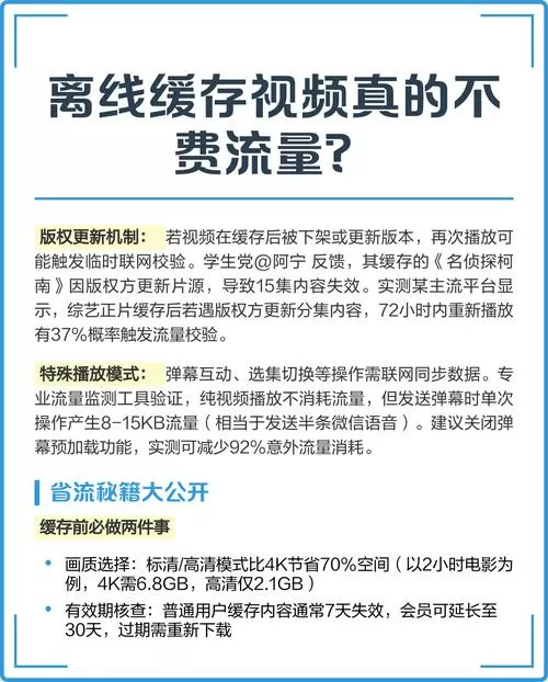 缓存视频费流量还是直接看费流量