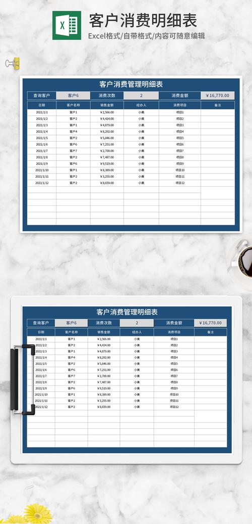 明细表格模板