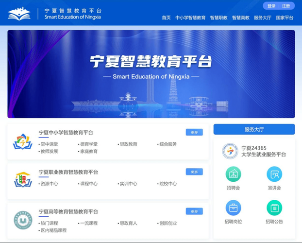宁夏教育资源平台登录截图