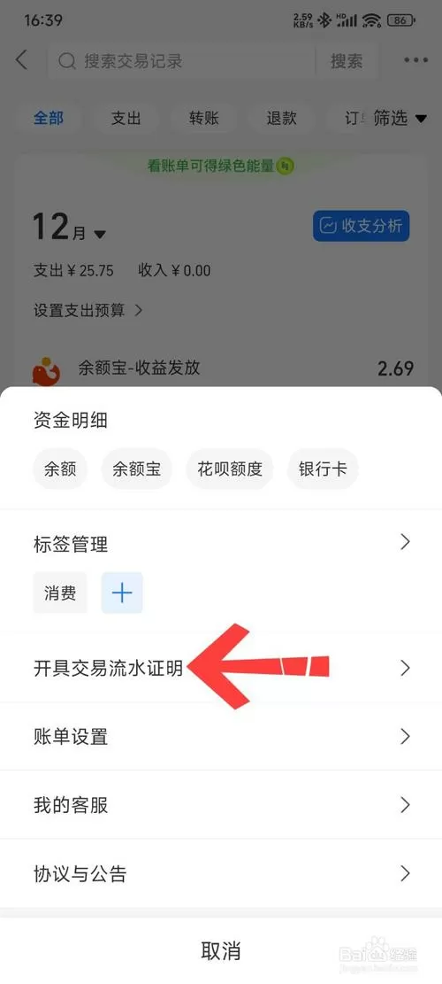 支付宝上账单删除还可以查到吗