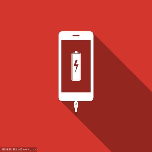 手机充电显示一个红色充电的图标