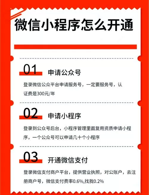微信如何开通小程序截图