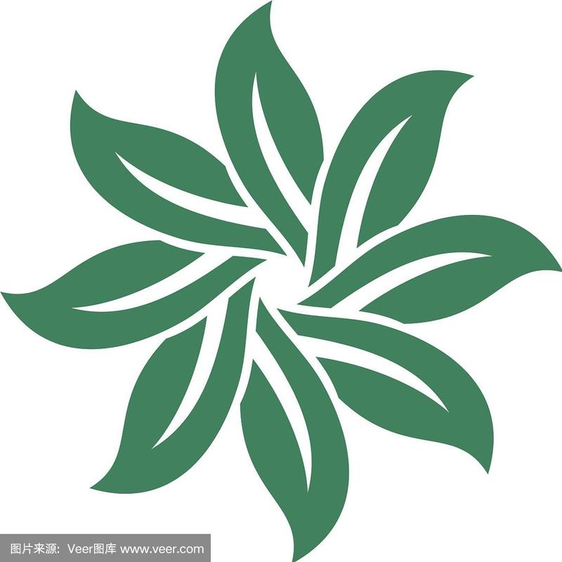 绿叶花图标