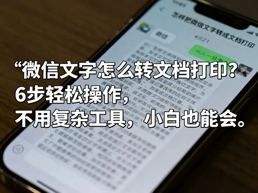 微信文字转成word文档截图
