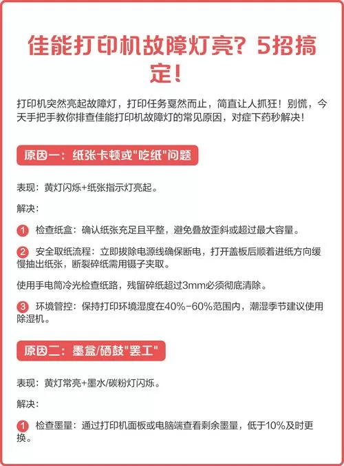 打印机亮黄灯怎么解决截图
