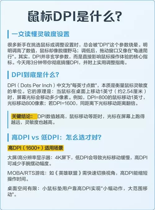 鼠标灵敏度dpi一般调多少合适