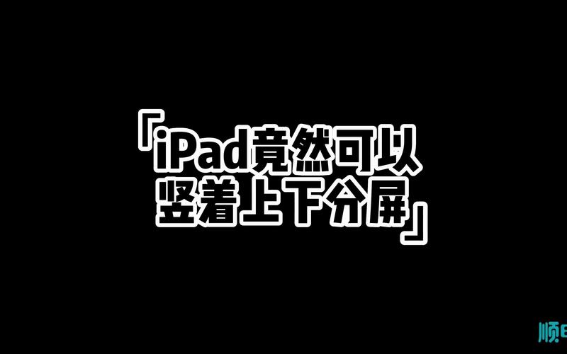 ipad可以竖着分屏吗