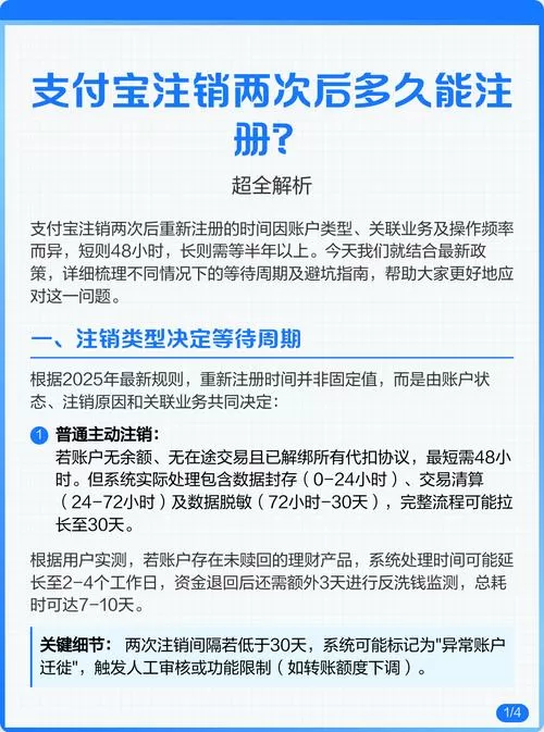 支付宝注销后二次注册要多久截图