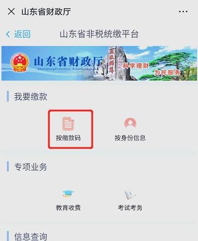 烟台非税统缴平台