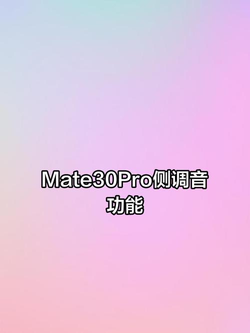 华为mate30pro调节音量
