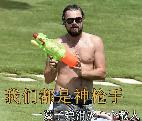 小李子水枪表情包