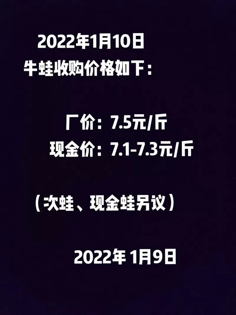2022年牛蛙价格前景如何