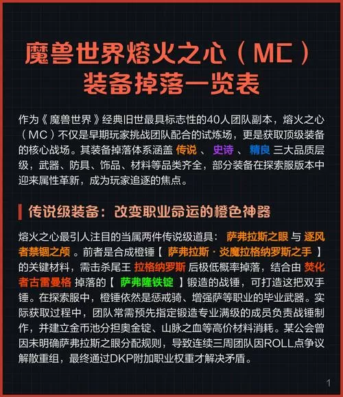 mc掉落装备大全列表截图