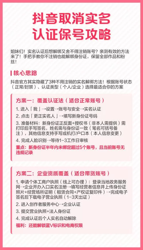 抖音实名认证解除规定截图