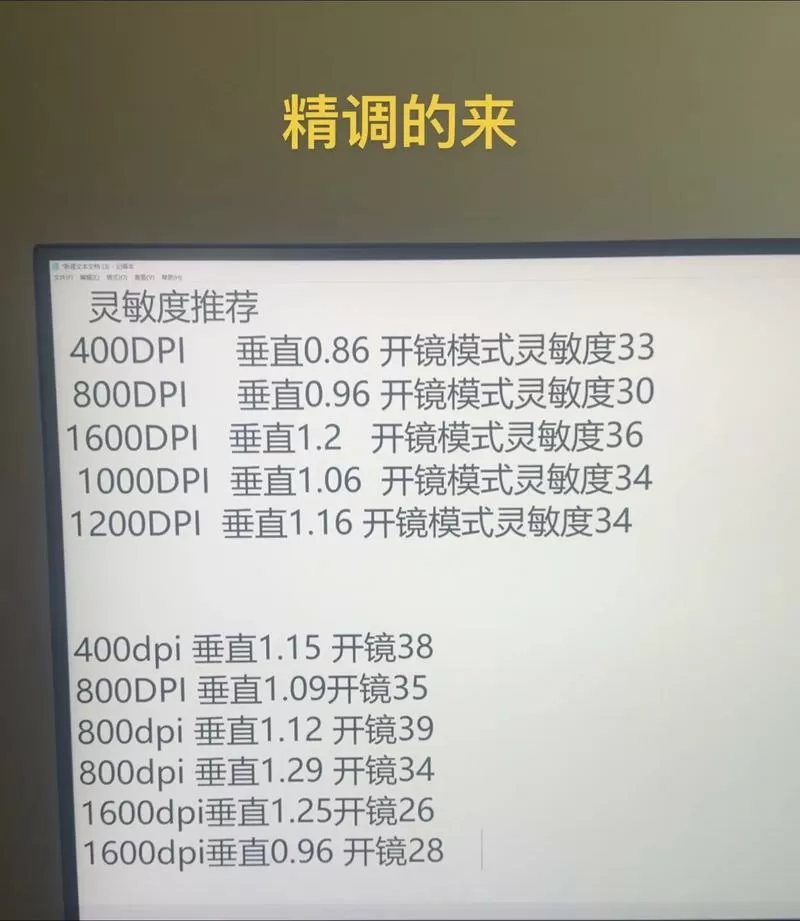 2025PUBG电脑灵敏度