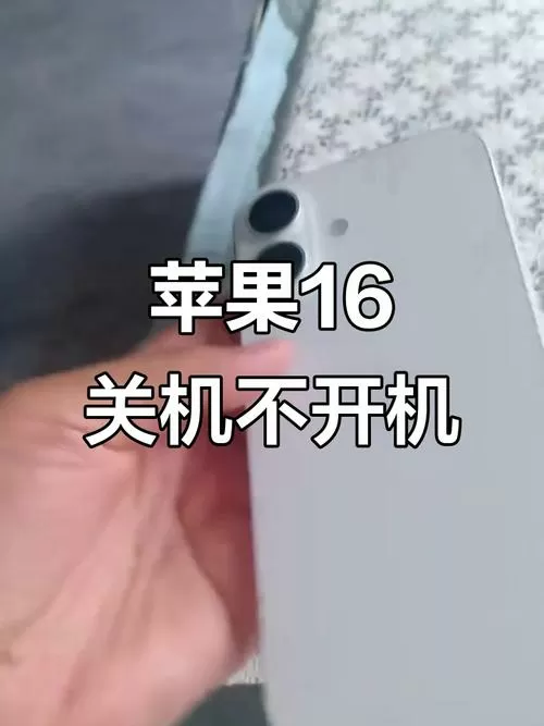 苹果手机莫名关机后无法开机