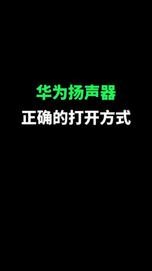 华为扬声器模式怎么打开