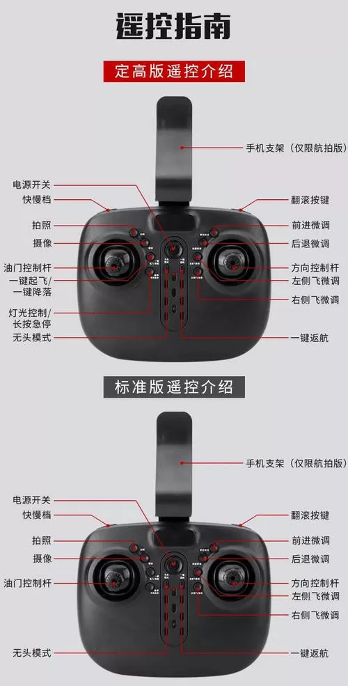 儿童无人机遥控器说明书