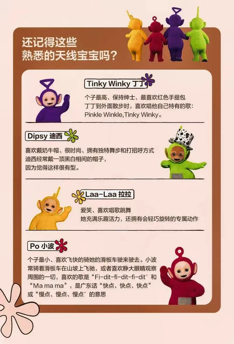 天线宝宝分别代表着什么含义