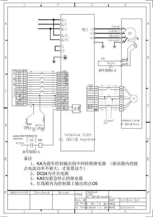安川伺服电机接线图图标