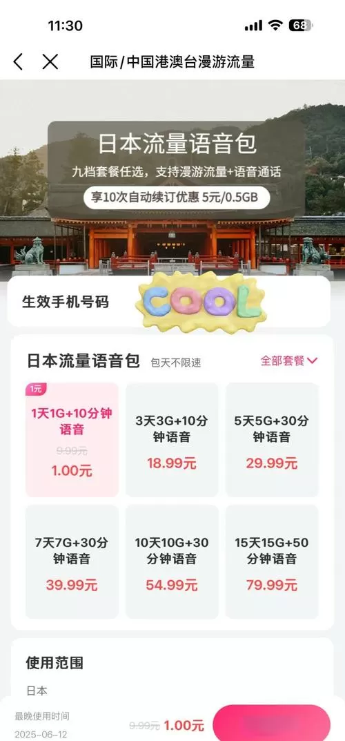 1GB可以打多久语音电话截图