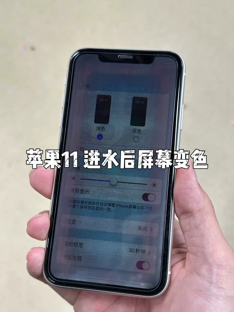 屏幕进水变暗恢复办法