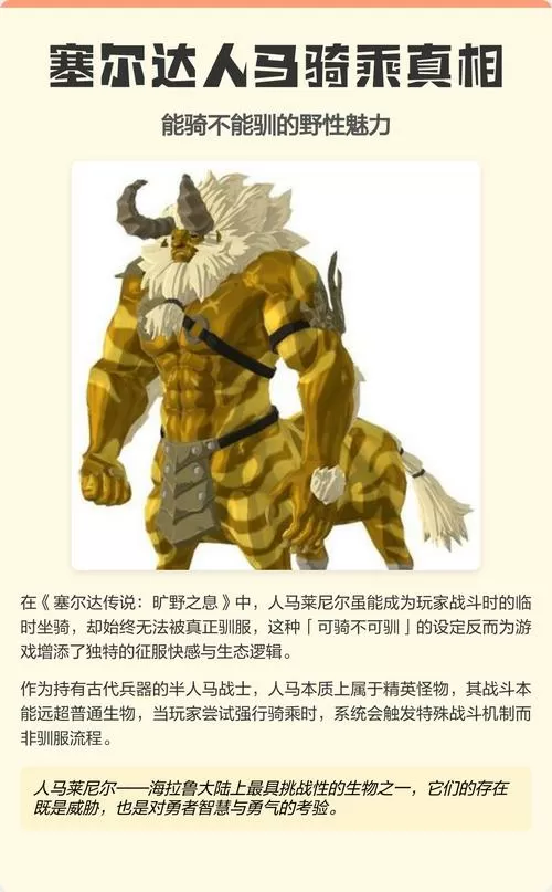 塞尔达 人马图鉴