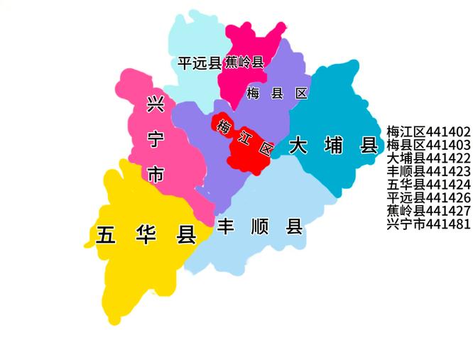 梅州市地图