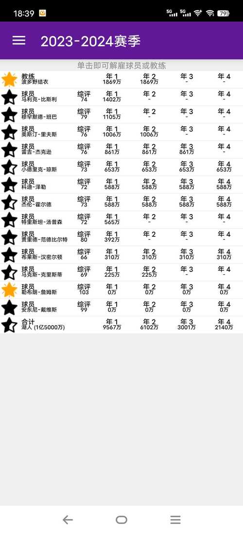 篮球经理2023无限工资帽修改版篮球经理2截图