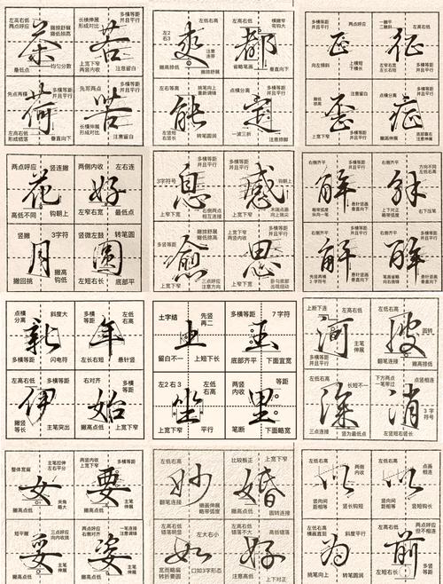 钢笔行书字帖