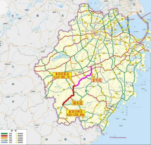浙江高速公路地图