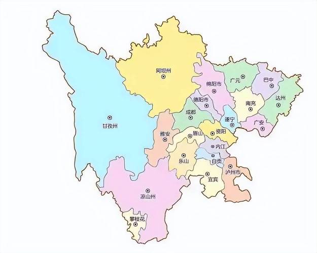 中国四川地图