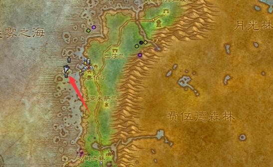 魔兽世界黑海岸怎么去截图