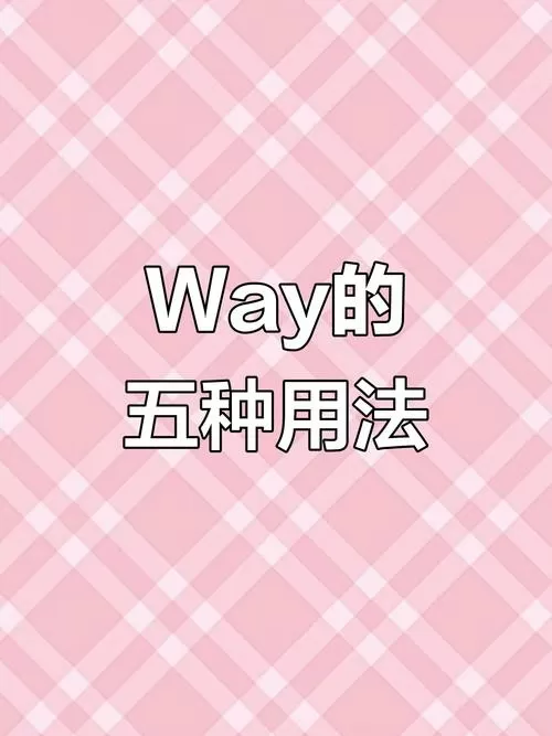 way的用法和固定搭配游戏截图